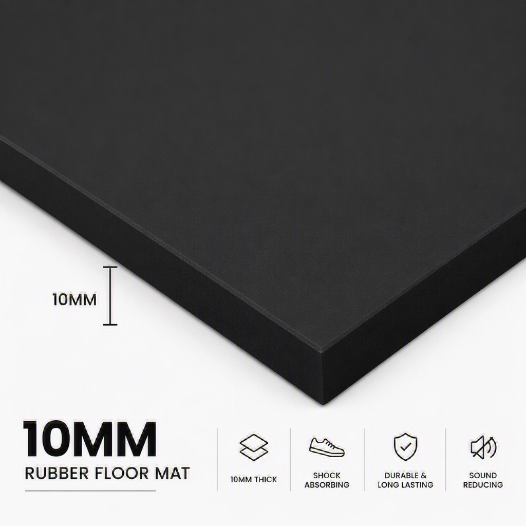 10mm Multiple Colors Rubber Floor Mat, 4ft x 6ft