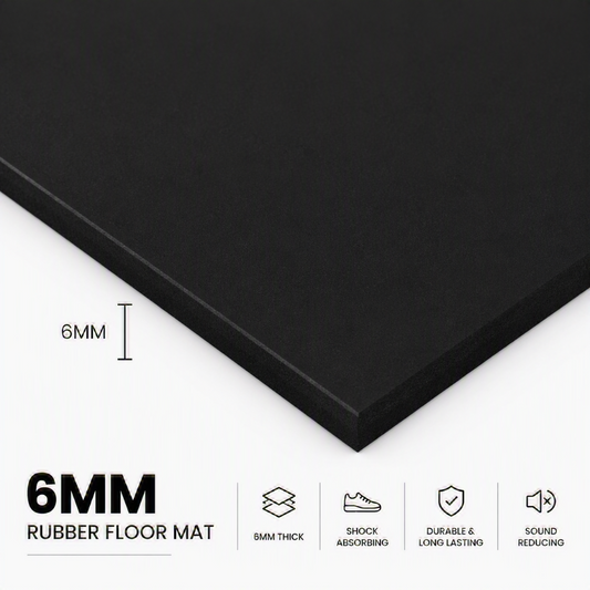 6mm Multiple Colors Rubber Floor Mat, 4ft x 6ft