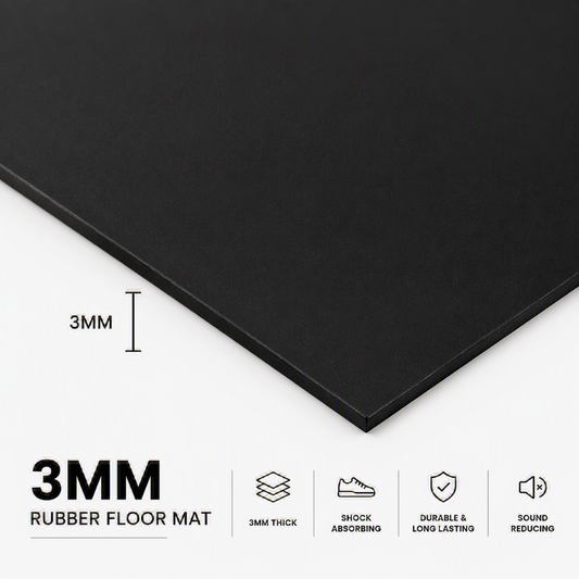 3mm Multiple Colors Rubber Floor Mat, 4ft x 6ft